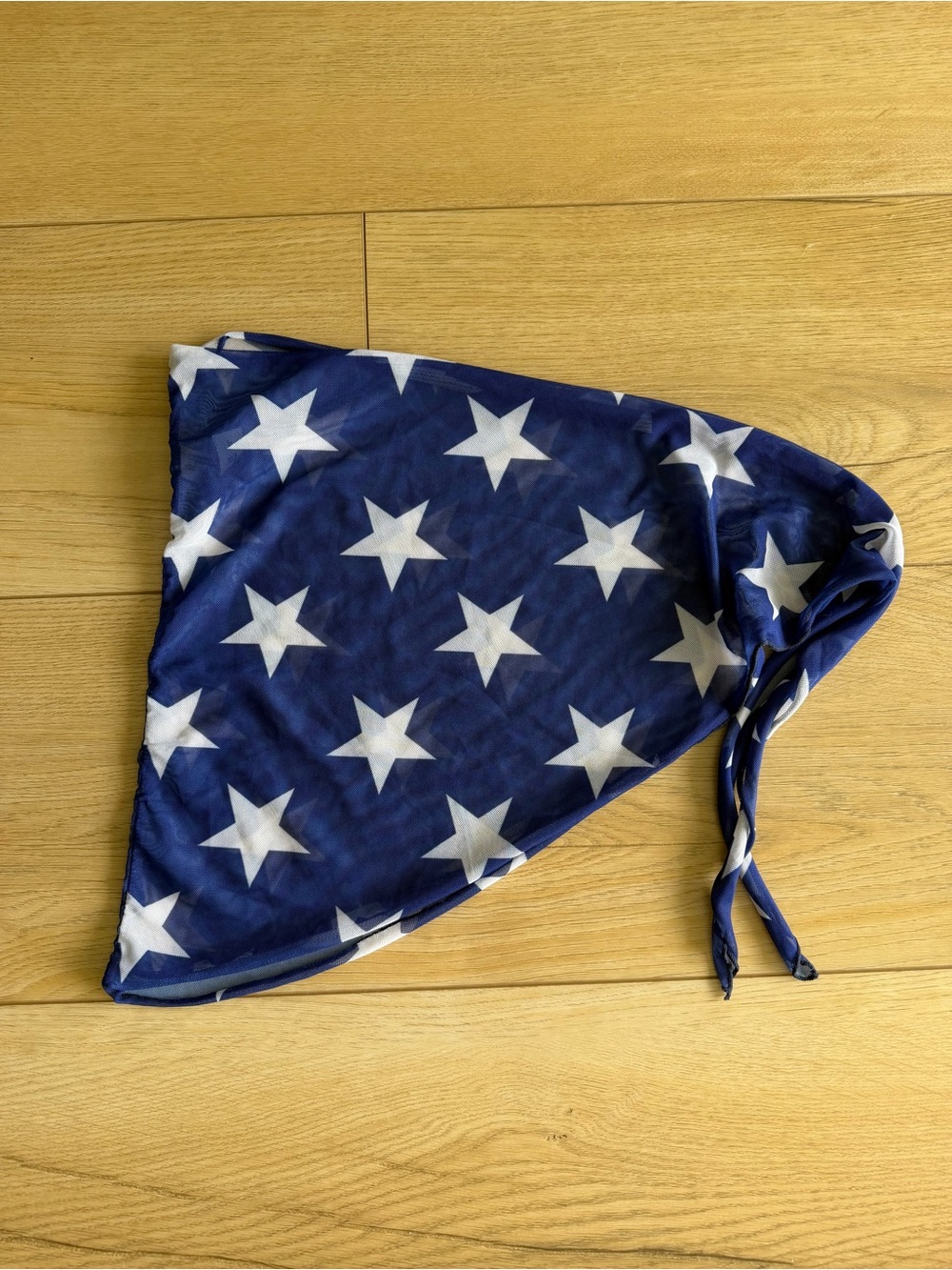 Star-Print sarong - Blue & White